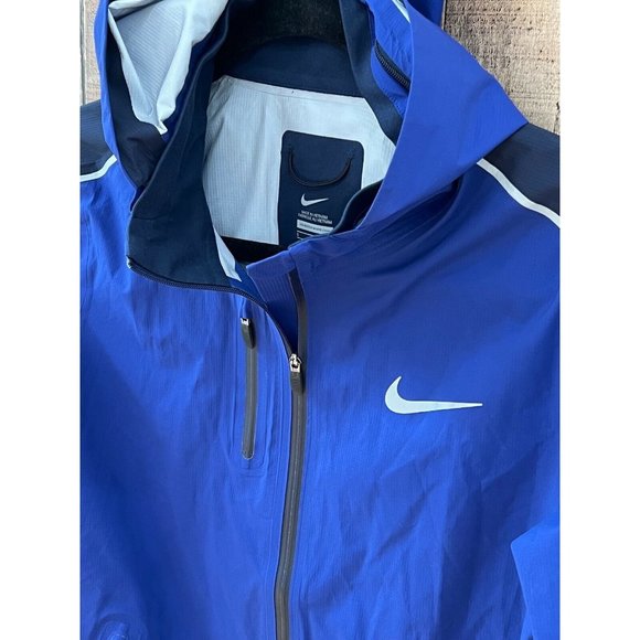NIKE HyperShield Light Lightweight Full Zip Running Jacket Blue NWOT Women's S - Picture 3 of 10